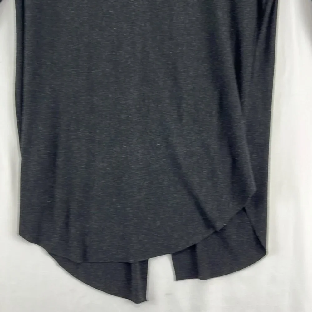 Aritzia Wilfred La Rivière Black Rayon Split Open-Back Long Sleeve Sweater - Picture 3 of 10